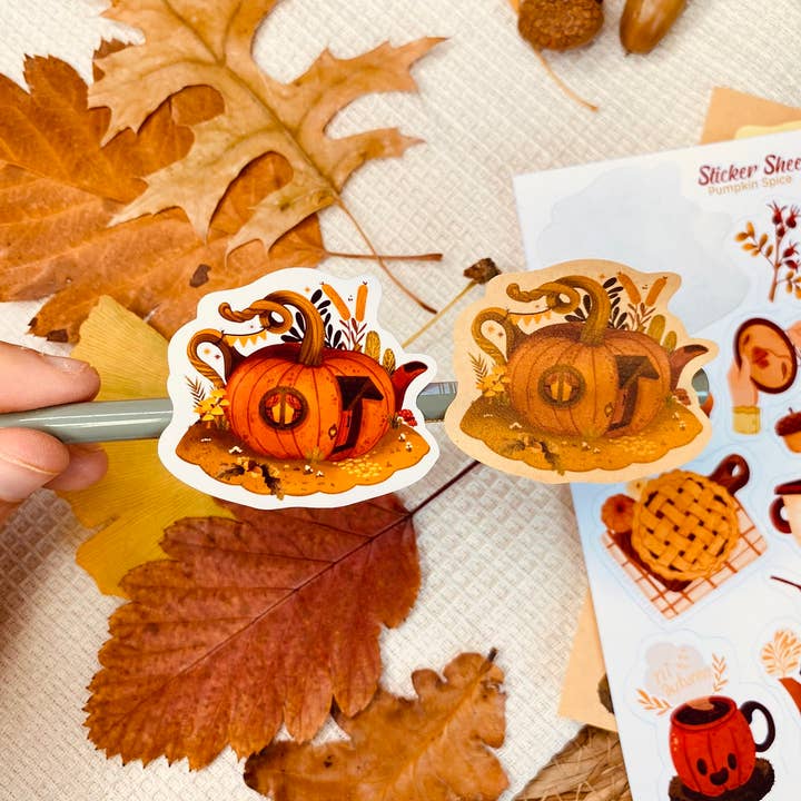 Split Moon Studios - Wholesale Sticker - Pumpkin Spice Sticker Sheet - Sticker Sheet - Bullet Journal4