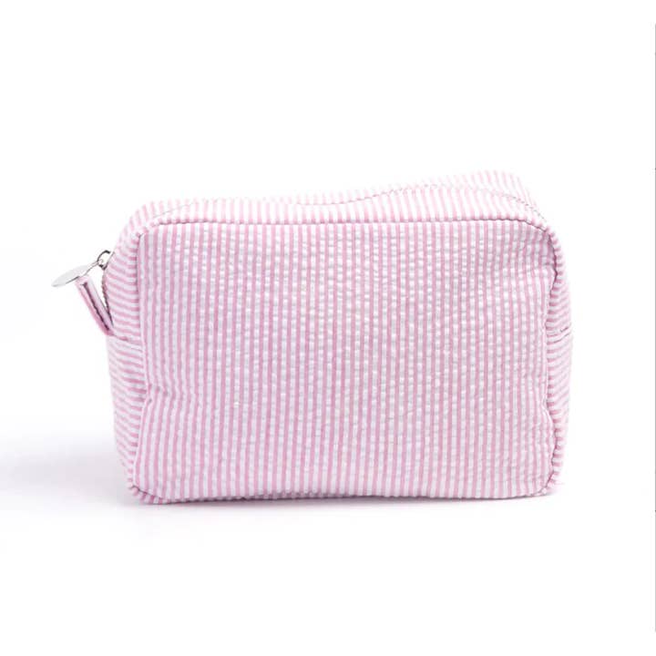 APHISON - Wholesale Makeup/Cosmetic Bag - RTS-25pc Seersucker Cosmetic Bag6