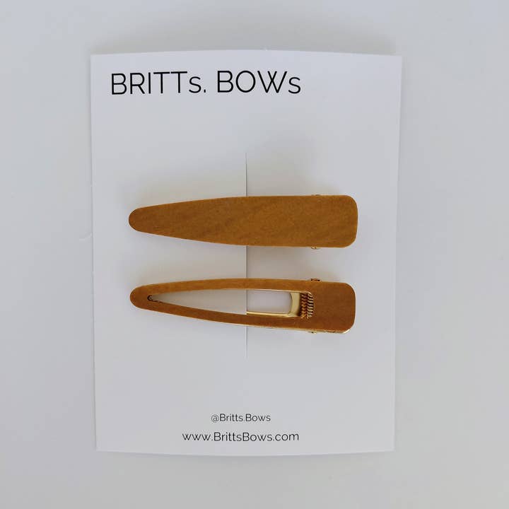 BRITTs. BOWs - Wholesale Hair Clip - Women's - Wood Clips, Pearl Clips, Matte Clips3