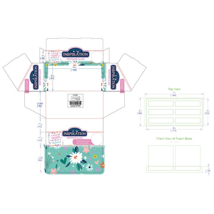 Novelty Brands - Wholesale Keepsake Coin/Token - Inspirational Glass Block Keepsake Assortment - 6/Display4