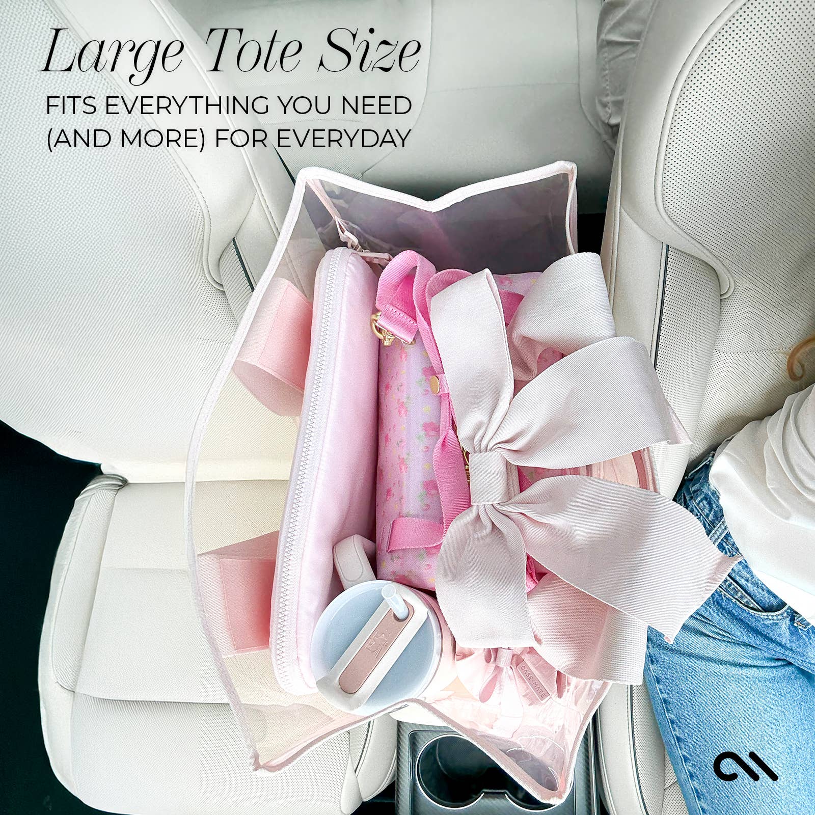 Case-Mate - Wholesale Tote Bag - Women's - Case-Mate Ballet Pink Bow Jelly Tote Bag4