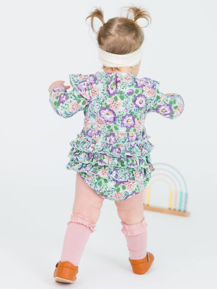 Blue Baby Girls Alpine Floral Knit Long Sleeve Flutter Bubble Romper
for wholesale on Faire
