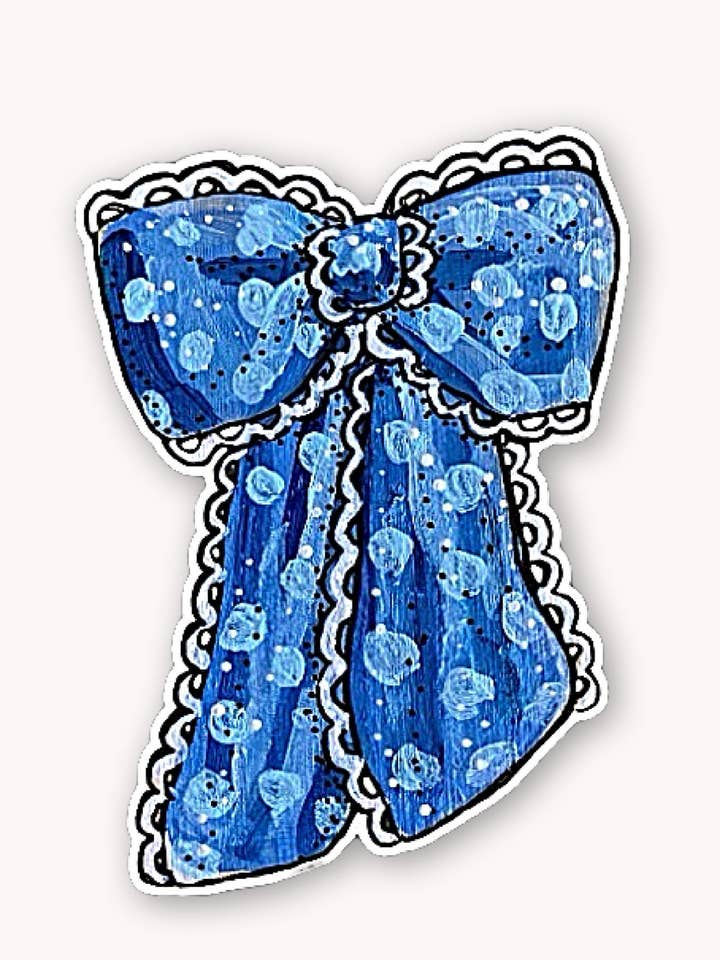 Blue Ribbon Sticker for wholesale by Heather Freitas