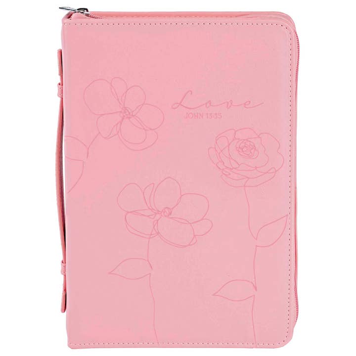 White Dove Bible Case Love Floral Pink XLarge for wholesale by Dicksons