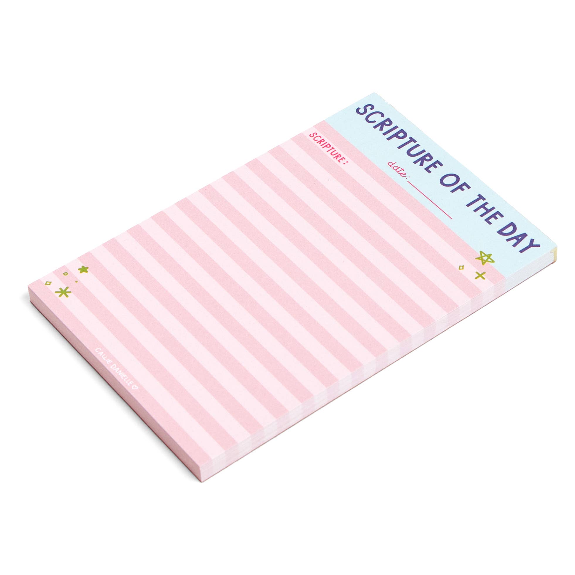 Callie Danielle - Wholesale Notepad - Scripture of the Day Pink 4x6 Notepad1