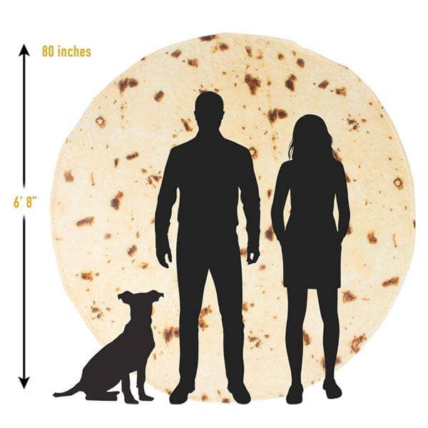 Showcase - Wholesale Throw Blanket - Cozy Cuddler Giant Fleece Tortilla Blanket (80")9