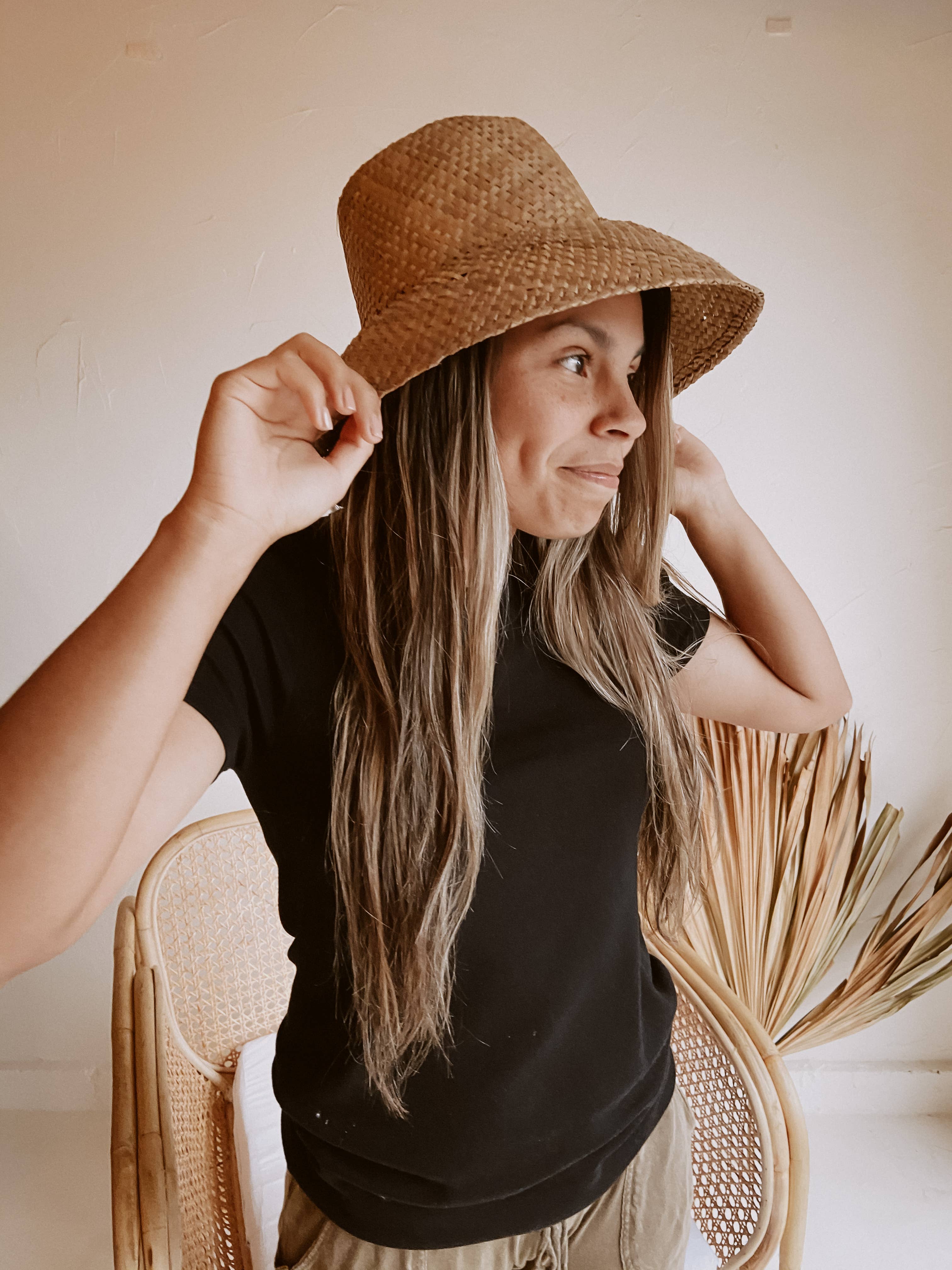 Village Thrive - Wholesale Bucket Hat - Women's - Woven Bucket Hat in Amber6