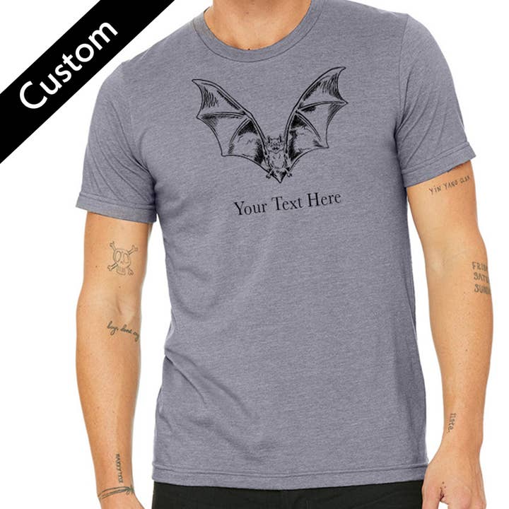 Bat Custom T-Shirts | Customizable Graphic Tee for wholesale by Counter Couture