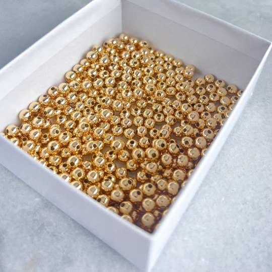 Js Wholesale Jewelry - Wholesale Beads - 14K Gold Filled Non Tarnish Spacer Beads,5mm Gold filled (