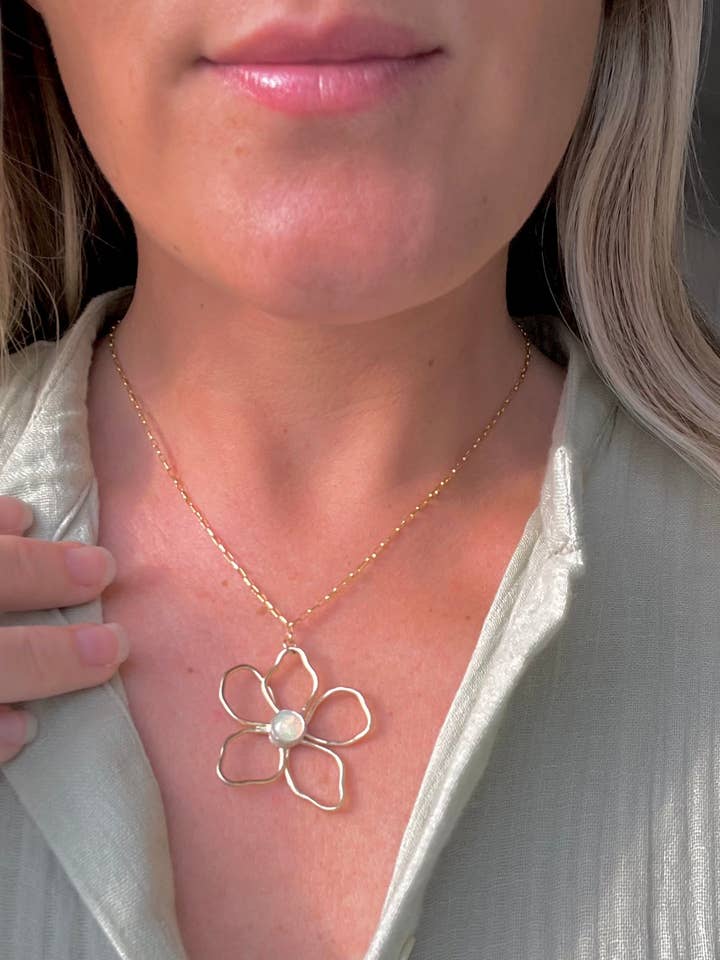 Blooms Aloha Necklace for wholesale by Bella Mack Jewelry