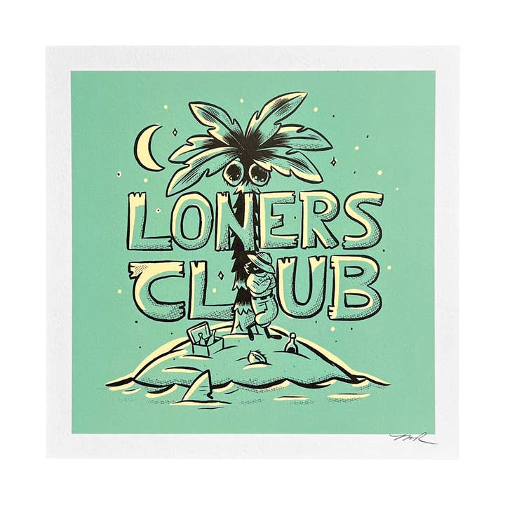 Surfer Wall Decor, Colorful Art Panel - Loners Club for wholesale by Burny Wilds