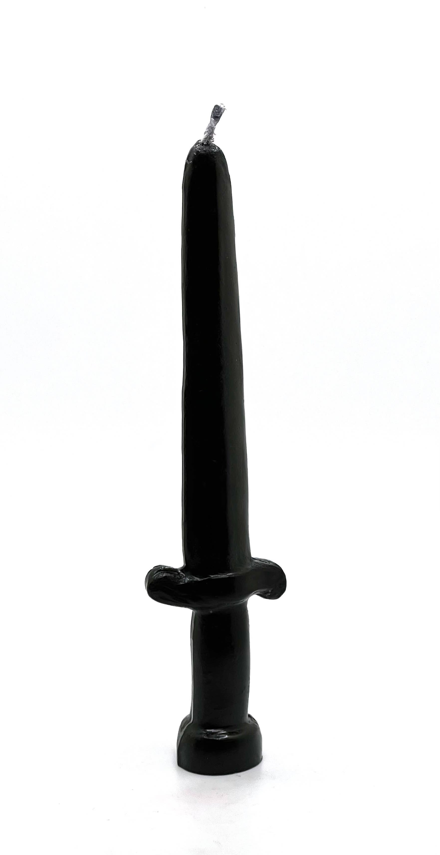 Vrinda - Wholesale Novelty Candle - Sword Image Candle Black 7"0