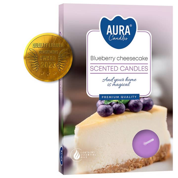 Candles Tea Light 6 Blueberry Cheesecake 4h (12 pcs) for wholesale by Esoterica Arte