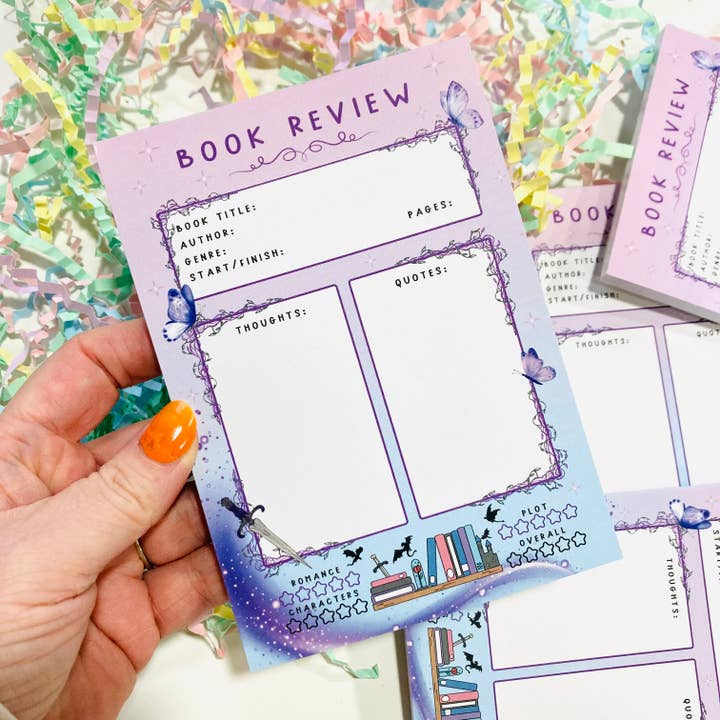 The Stickityboo Co - Wholesale Notepad - A6 Fantasy Book Review pad