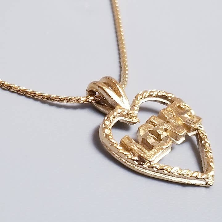 Etched Love Necklace - Singleton Collection for wholesale by Shrake Culture