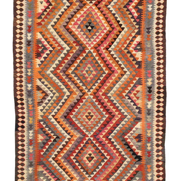 5'4'' x 9'3'' Vintage handgefertigter türkischer Kilim-Teppich für den Großhandel von Rugtolia