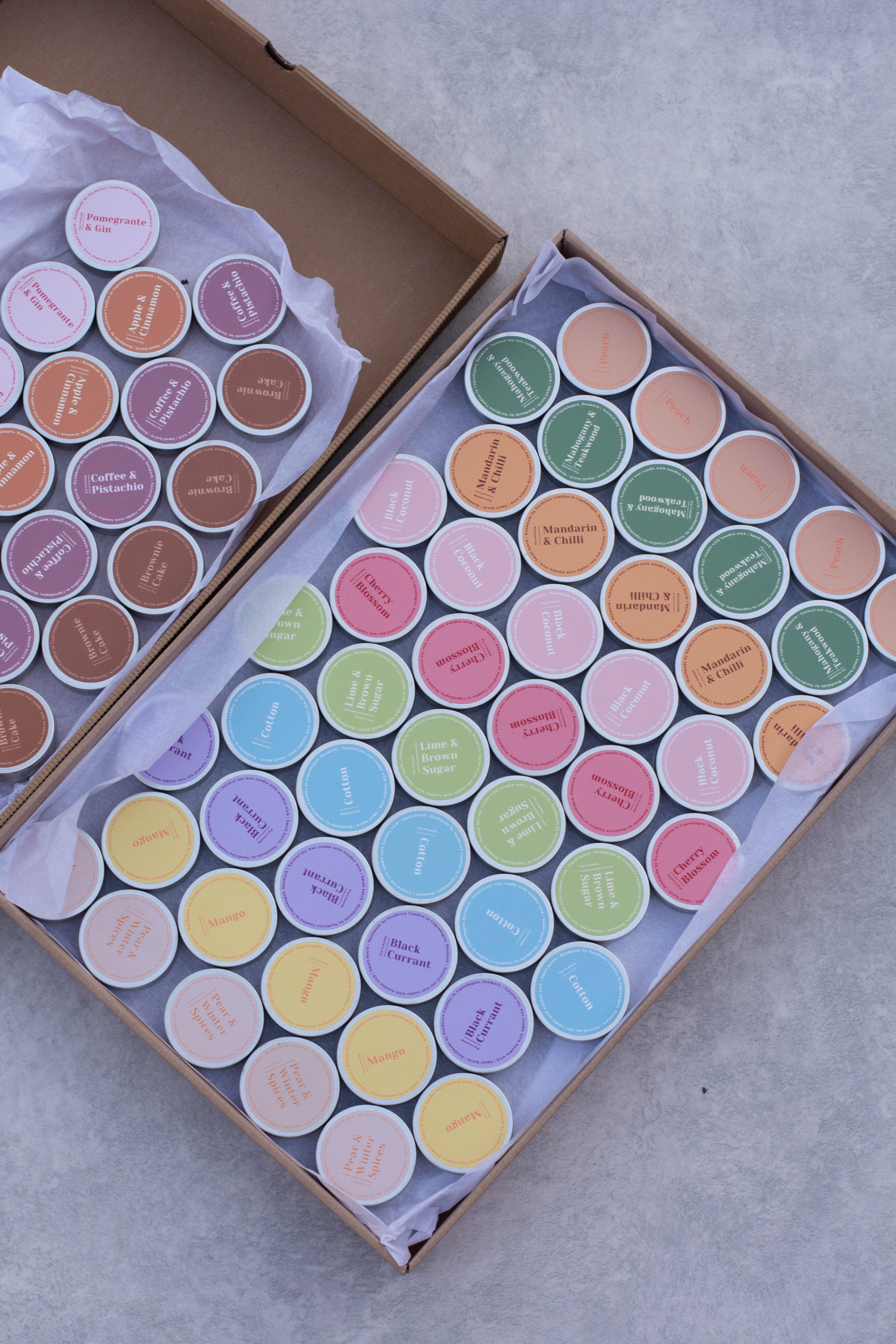 Nordtrice - Venta al por mayor Vela aromática de viaje - Velas pequeñas aromáticas de cera de soja, Naranja picante4