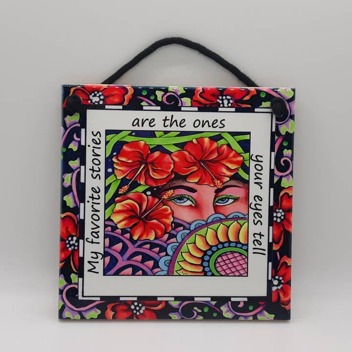 Favoriete verhalen citeren keramische tegels voor wholesale door Florida Vibes Art / Mungo Key Designs