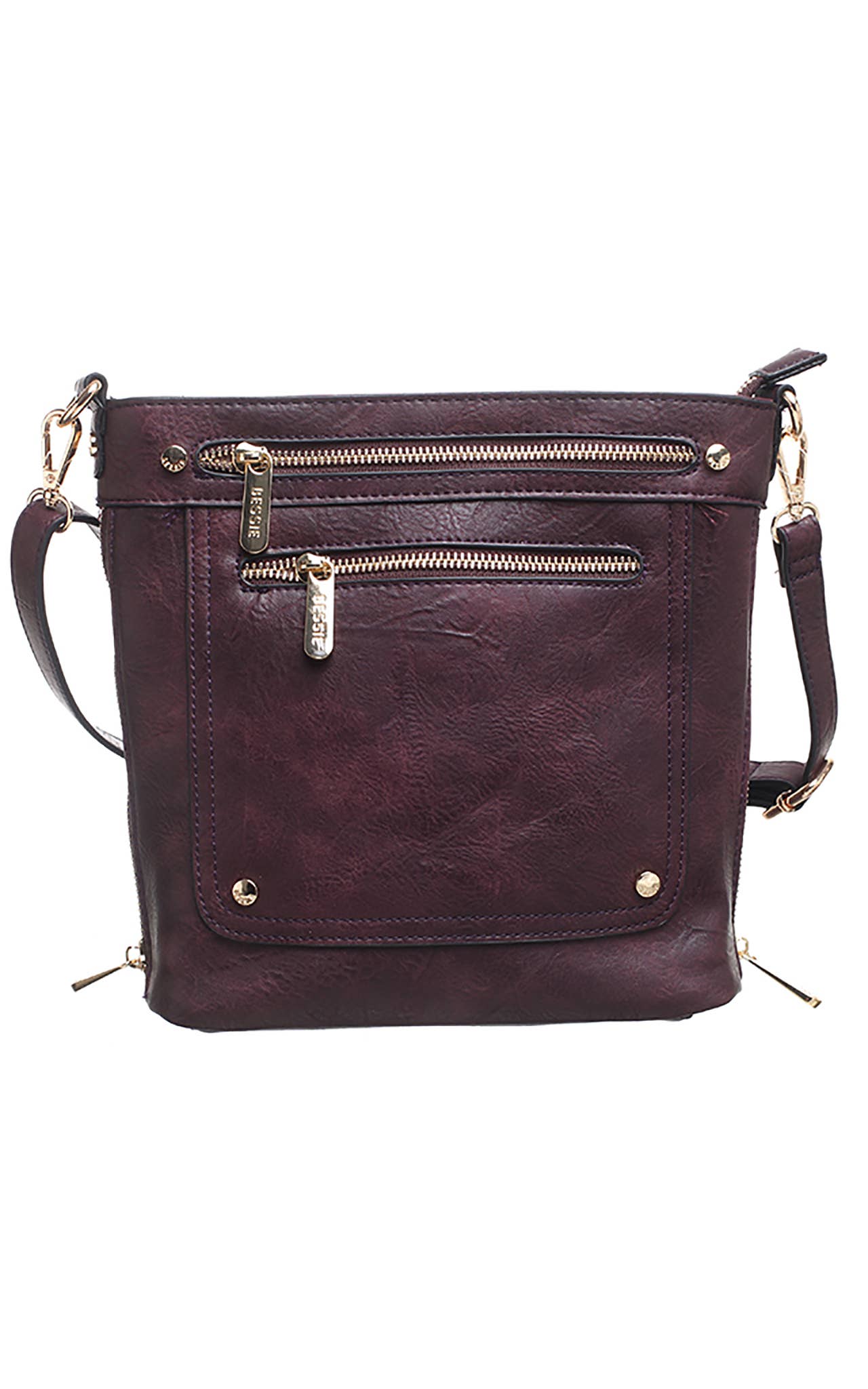 Bessie London - Venta al por mayor Bandolera - Mujer - BANDOLERA CON DOBLE BOLSILLO FRONTAL CON CREMALLERA19