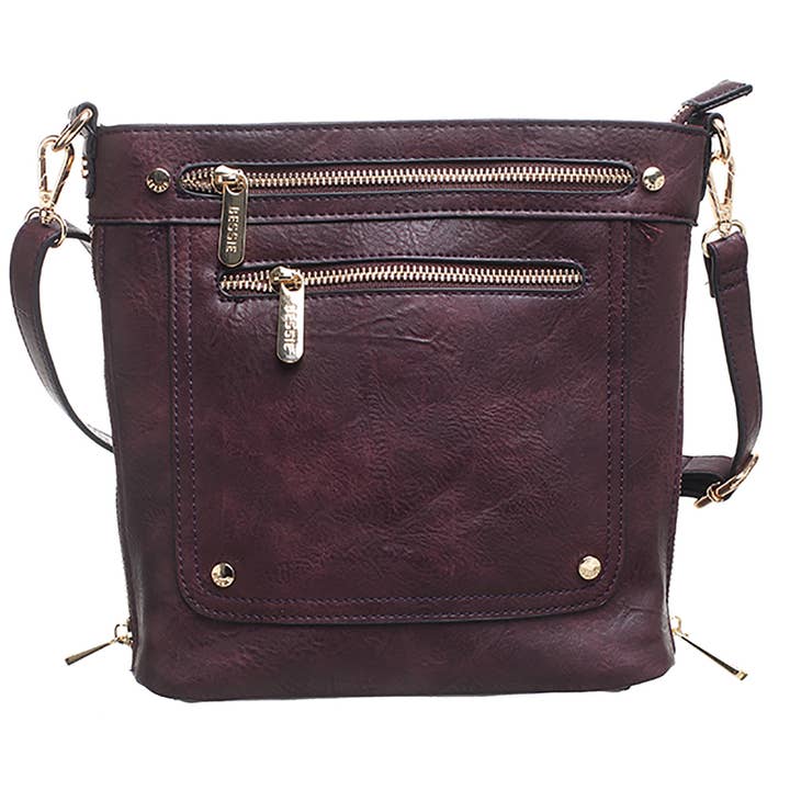 Bessie London - Venta al por mayor Bandolera - Mujer - BANDOLERA CON DOBLE BOLSILLO FRONTAL CON CREMALLERA19