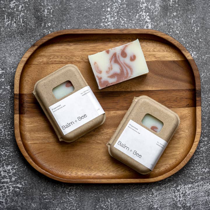 Peppermint Soap for wholesale by Balm and Bee Apothecary