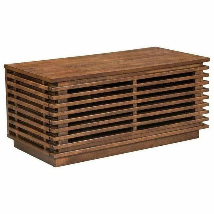 LOOMLAN - Wholesale Console Table - Linea Narrow Entertainment Stand Walnut