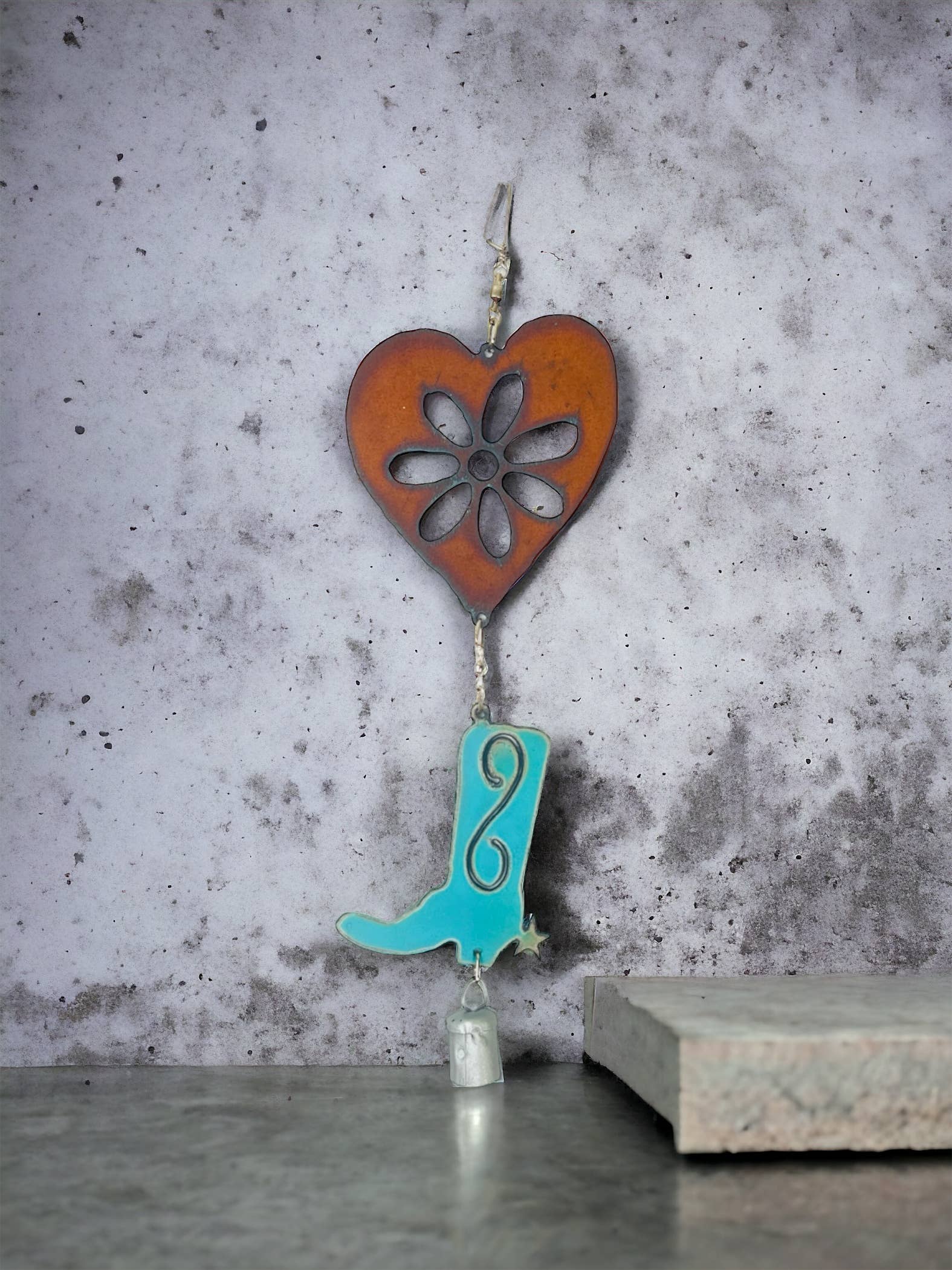 Iron Jewel - Vendita all'ingrosso Campanelle a vento - Boot Campanello eolico western sudoccidentale Denver Texas garden USA2