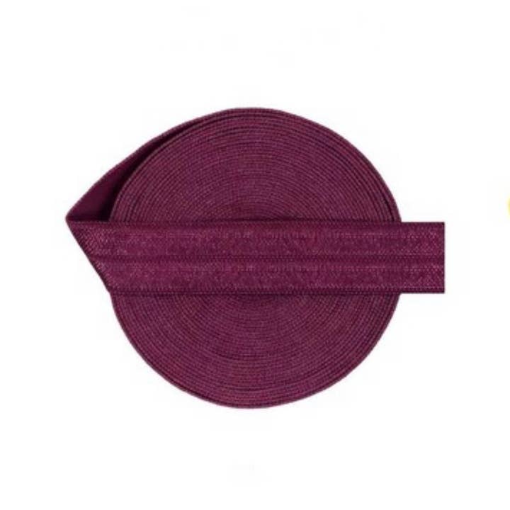 Elástico de pliegue de bayas, elástico color vino para diademas para venta al por mayor de Jazy and Eve