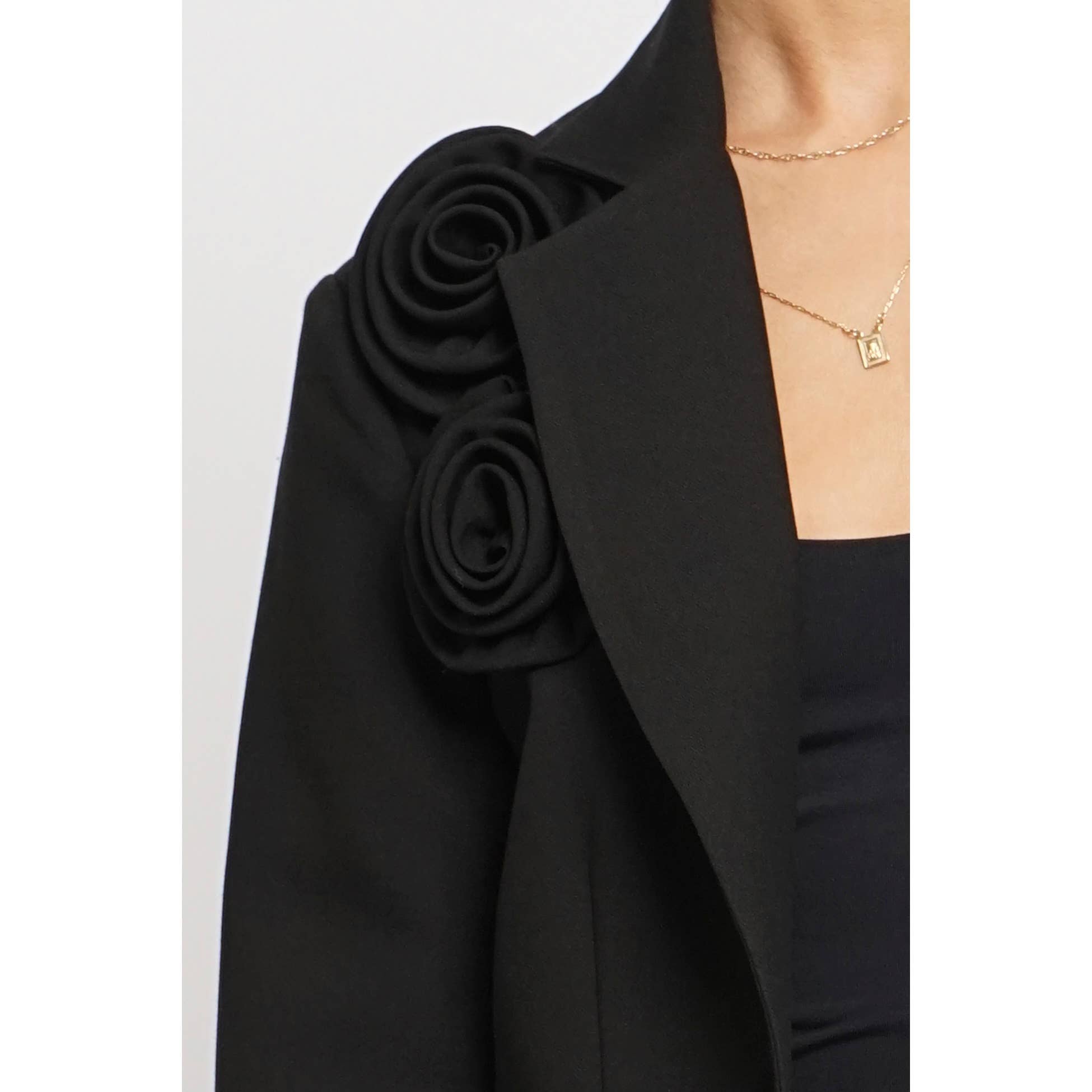 Sans Souci - Wholesale Blazer - Women's - ROSETTE ACCENT BLAZER3