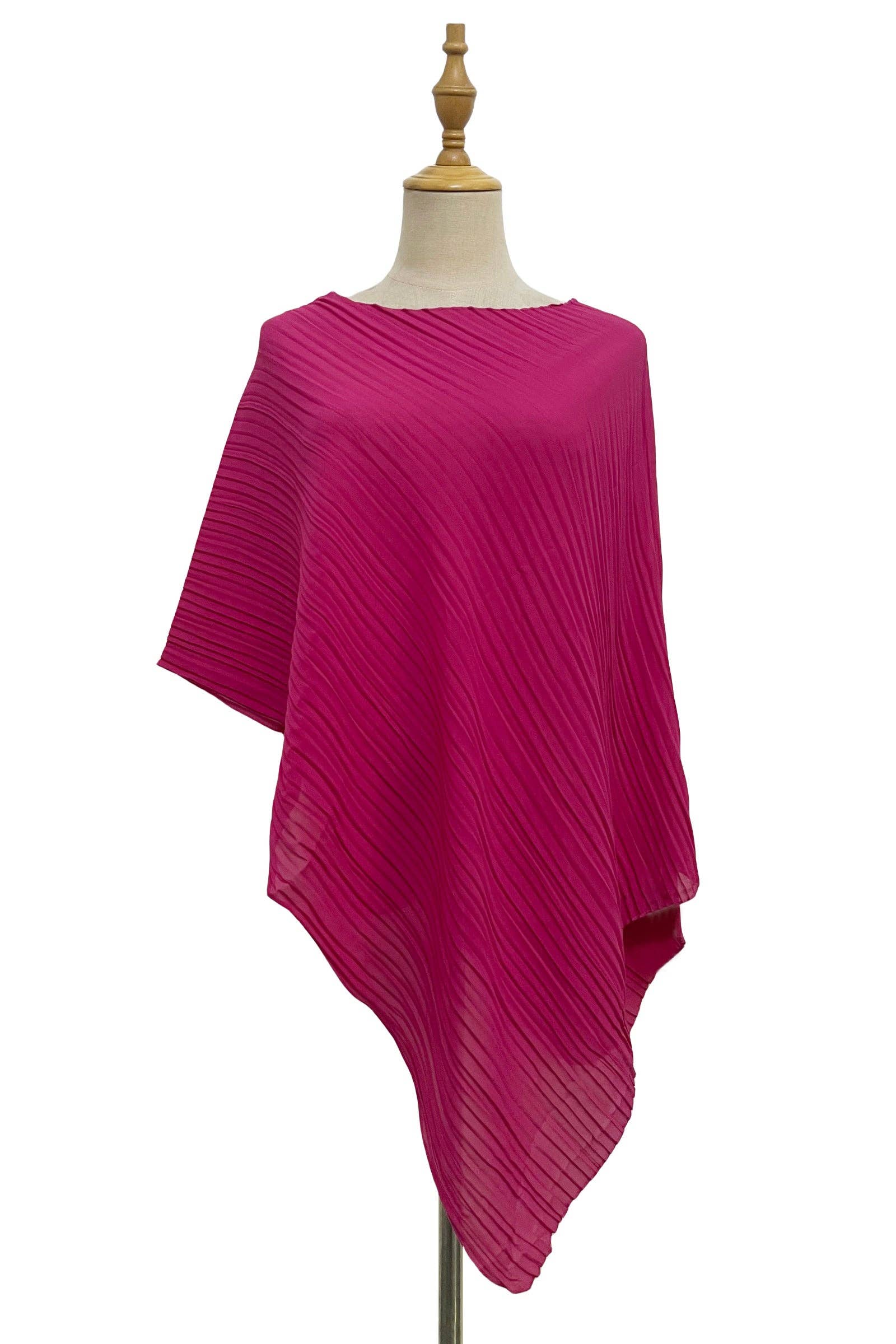 Fashion Scarf World – wholesale Swim cover-up – Women’s – Plain Pleated Chiffon Cover Up9