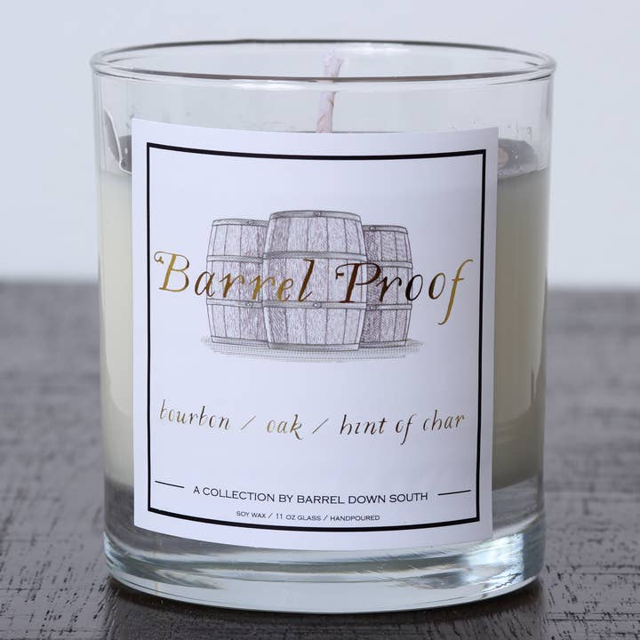 Barrel Down South - Wholesale Jar/filled candle - Bourbon Barrel Proof Candle1