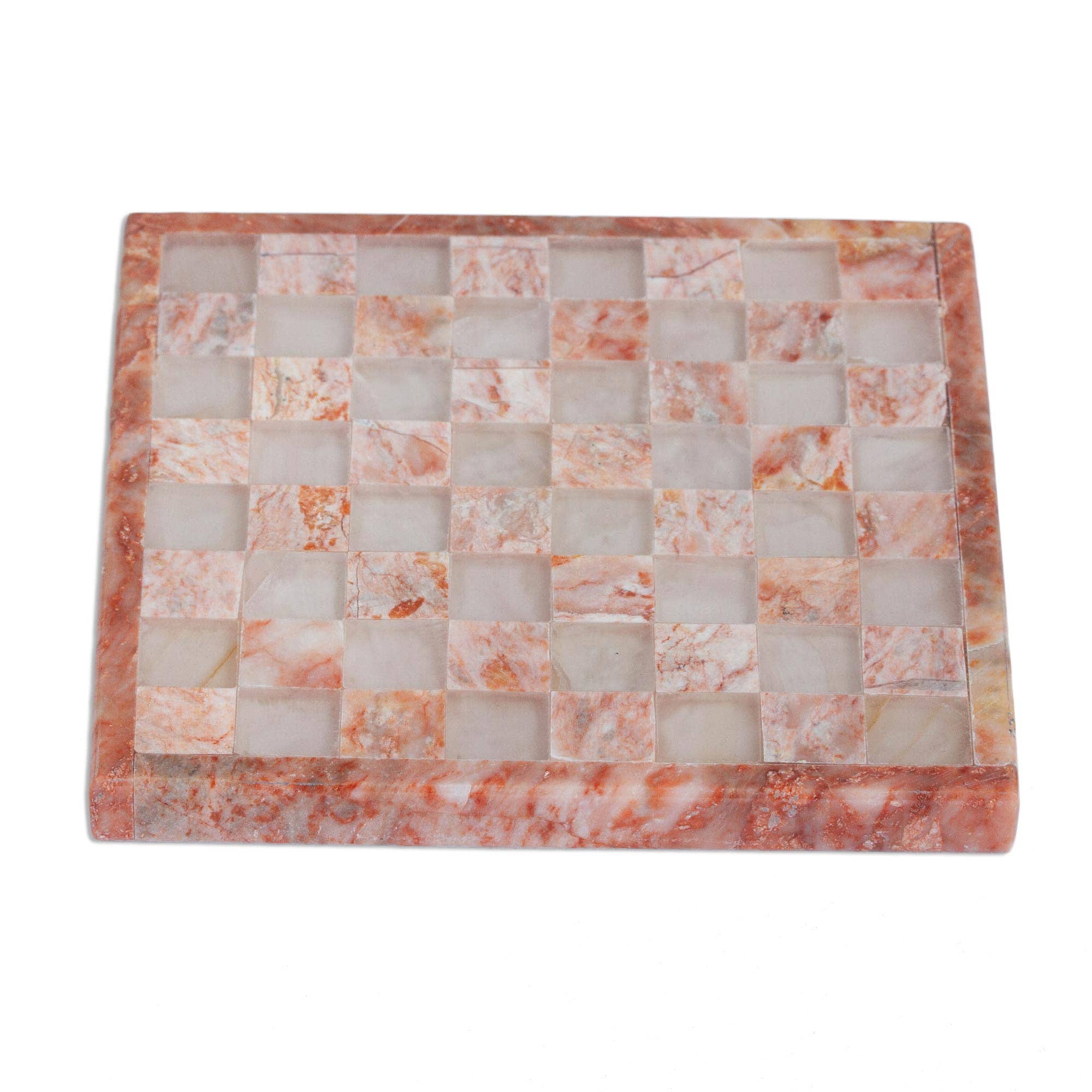 NOVICA - Wholesale Board Game - Novica Handmade Pink And Ivory Challenge Marble Chess Set2