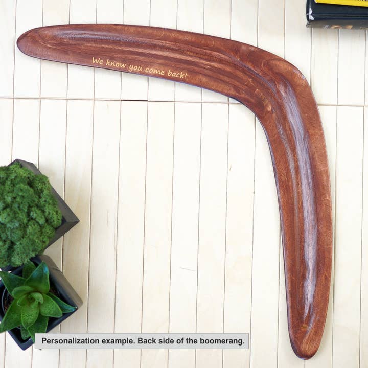 MB Wooden boomerangs - Wholesale Wood Toy - Kids - Boomerang "Warrior". Wood Gifts for Men, Wood Gifts for Men 5 Year Anniversary, Wooden Gifts for Anniversary. Yoyo Alternative.