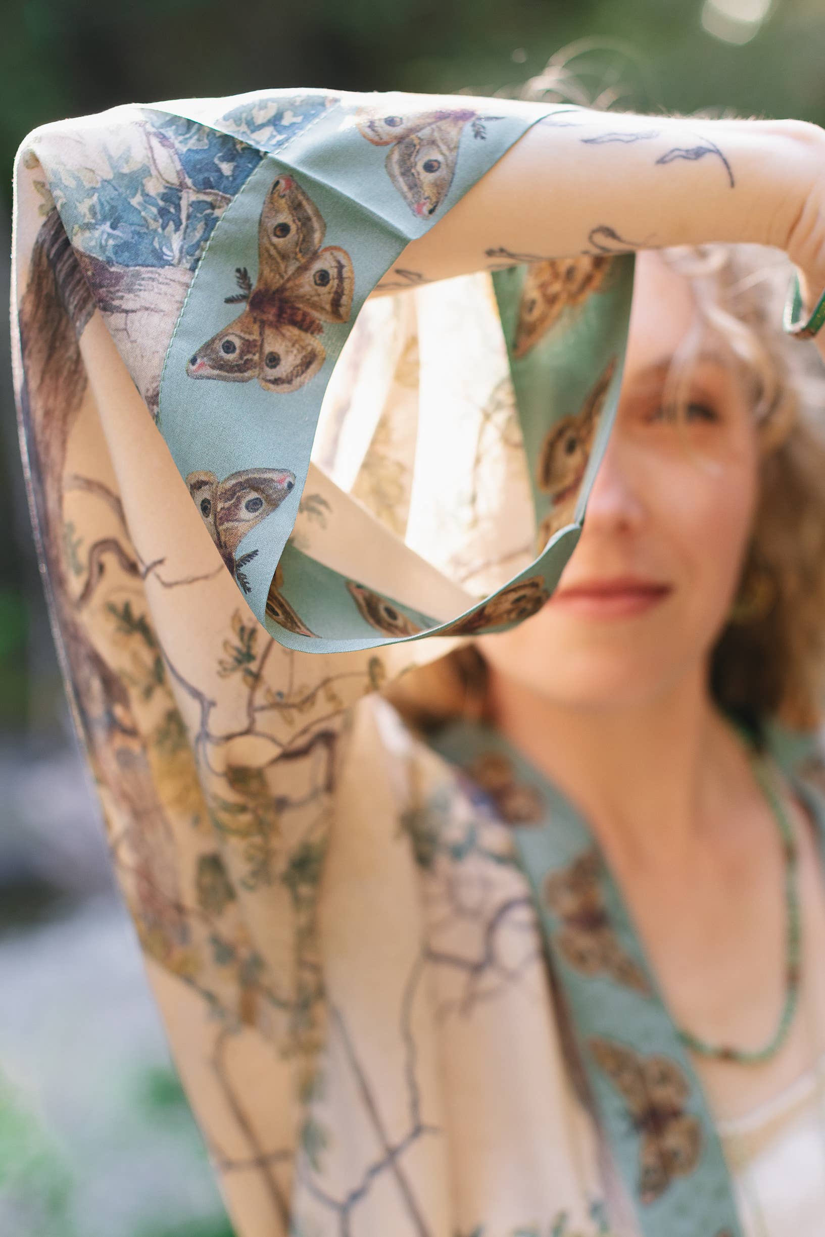 Market of Stars (USA) - Wholesale Kimono - Women's - Earth & Sky Pixie Duster Cropped Kimono w/ Trees4