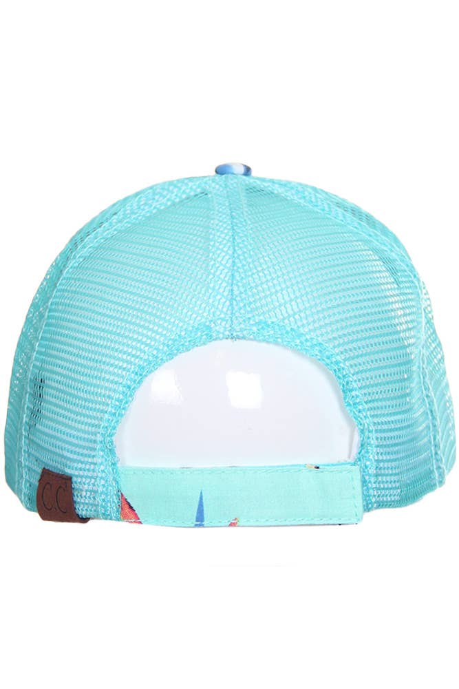 Hana - Wholesale Baseball Cap - Women's - C.C Floral Print Trucker Baseball Cap7