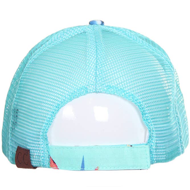 Hana - Wholesale Baseball Cap - Women's - C.C Floral Print Trucker Baseball Cap7