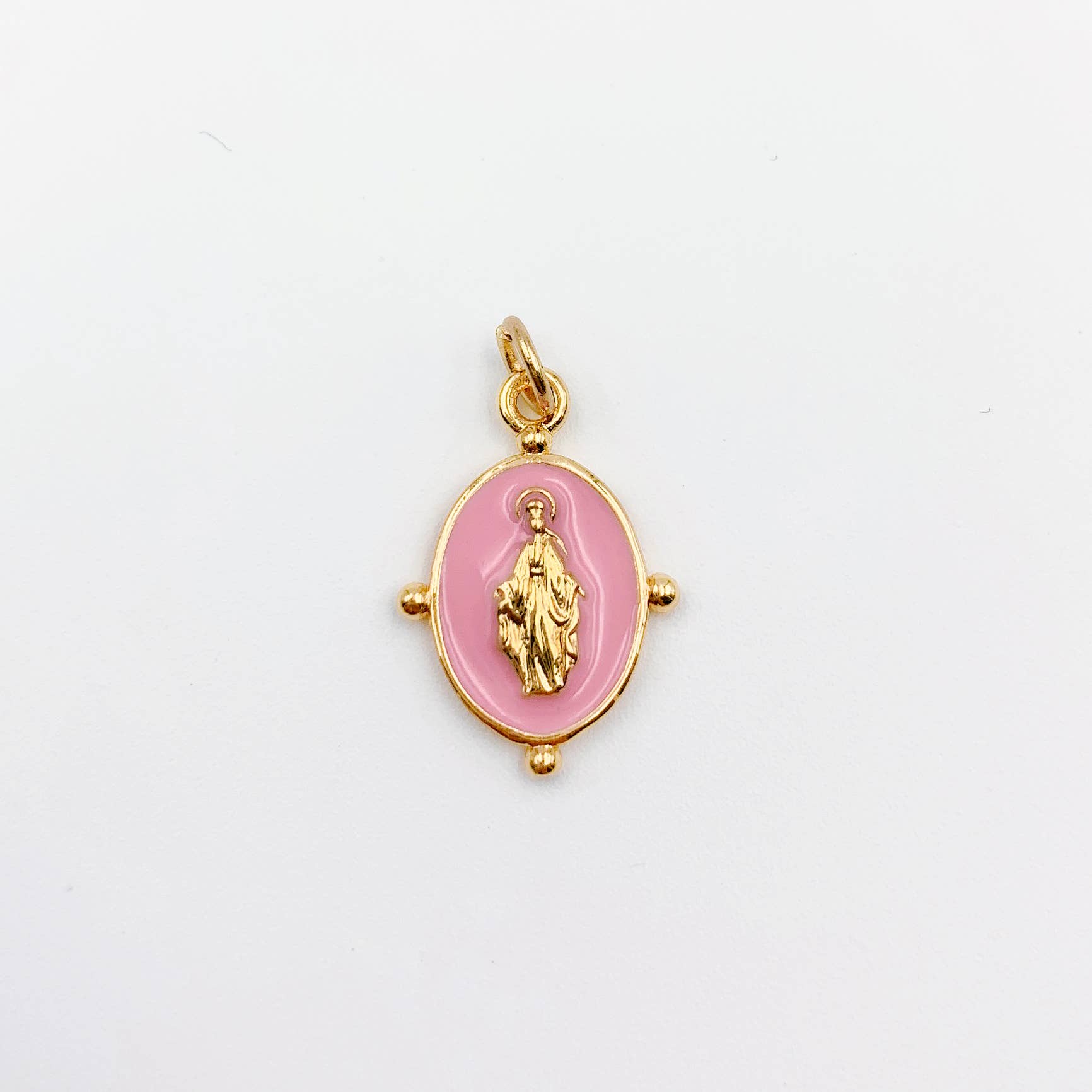 Beads Creation – Großhandel Individueller Charm/Anhänger – Vergoldeter Emaille-Anhänger mit Jungfrau Maria Motiv4