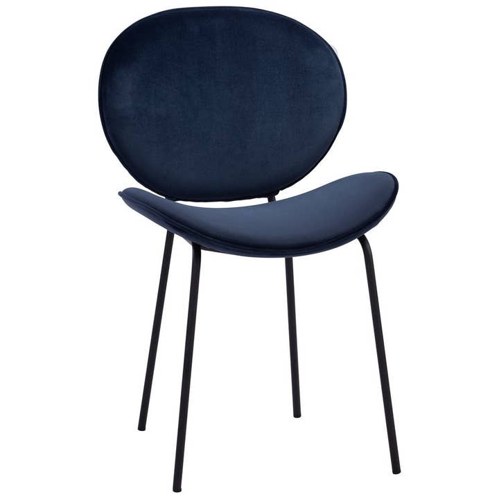 Ormer Dining Chair - Navy Velvet for wholesale by Timpano Direct