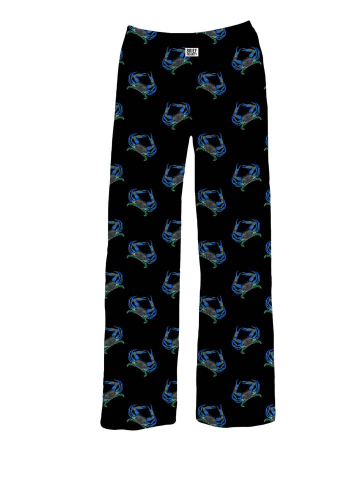 Blue Crab Lounge Pants for wholesale by BRIEF INSANITY