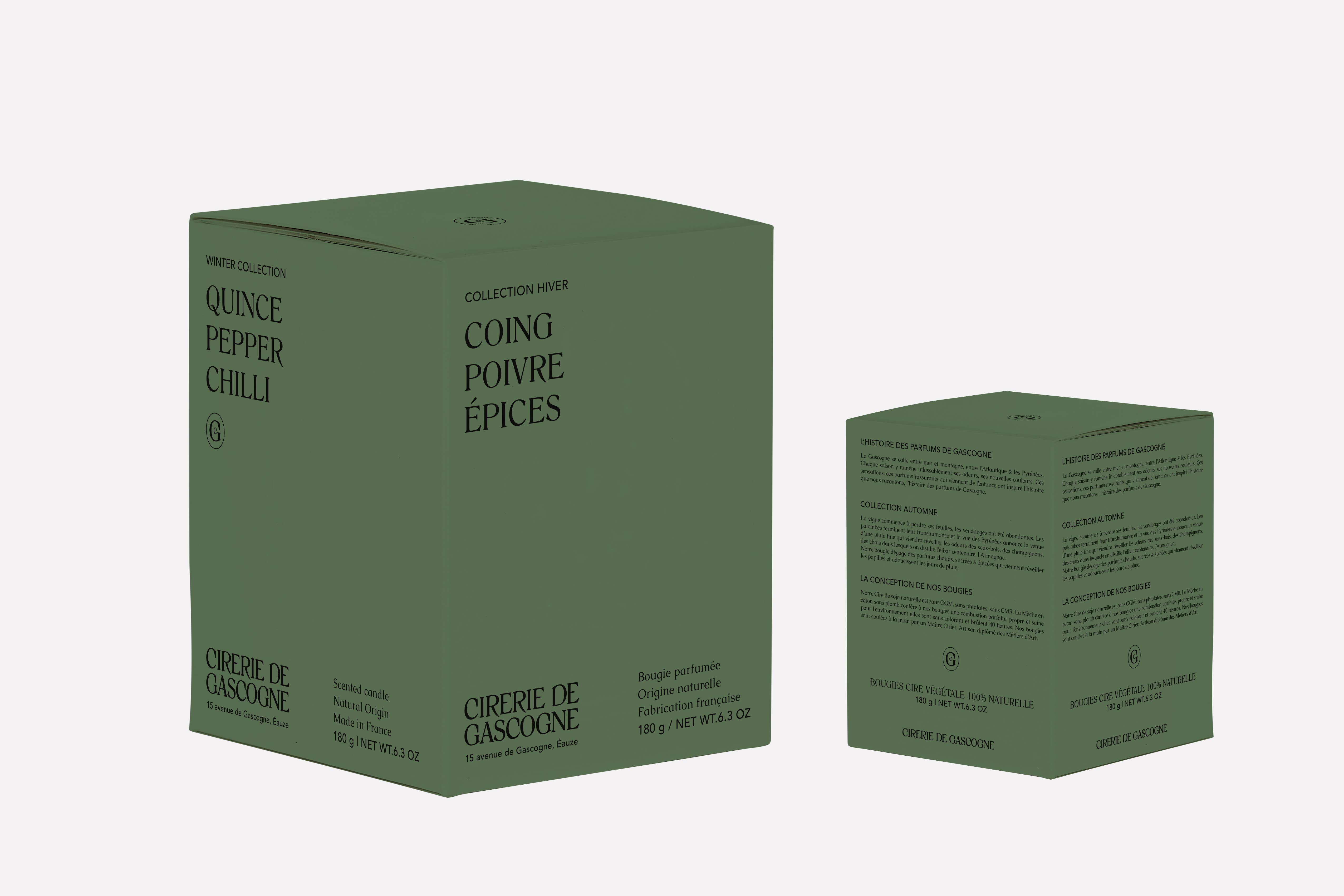 CIRERIE DE GASCOGNE – Vela em jarro/copo por atacado – Vela Perfumada - Marmelo, Pimenta e Malagueta3