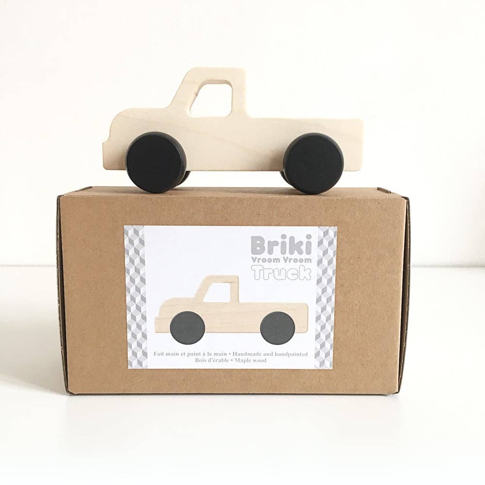 Briki Vroom Vroom - Venta al por mayor Juguete de madera - Niños - Carrito de madera en forma de camioneta - juguete de madera1