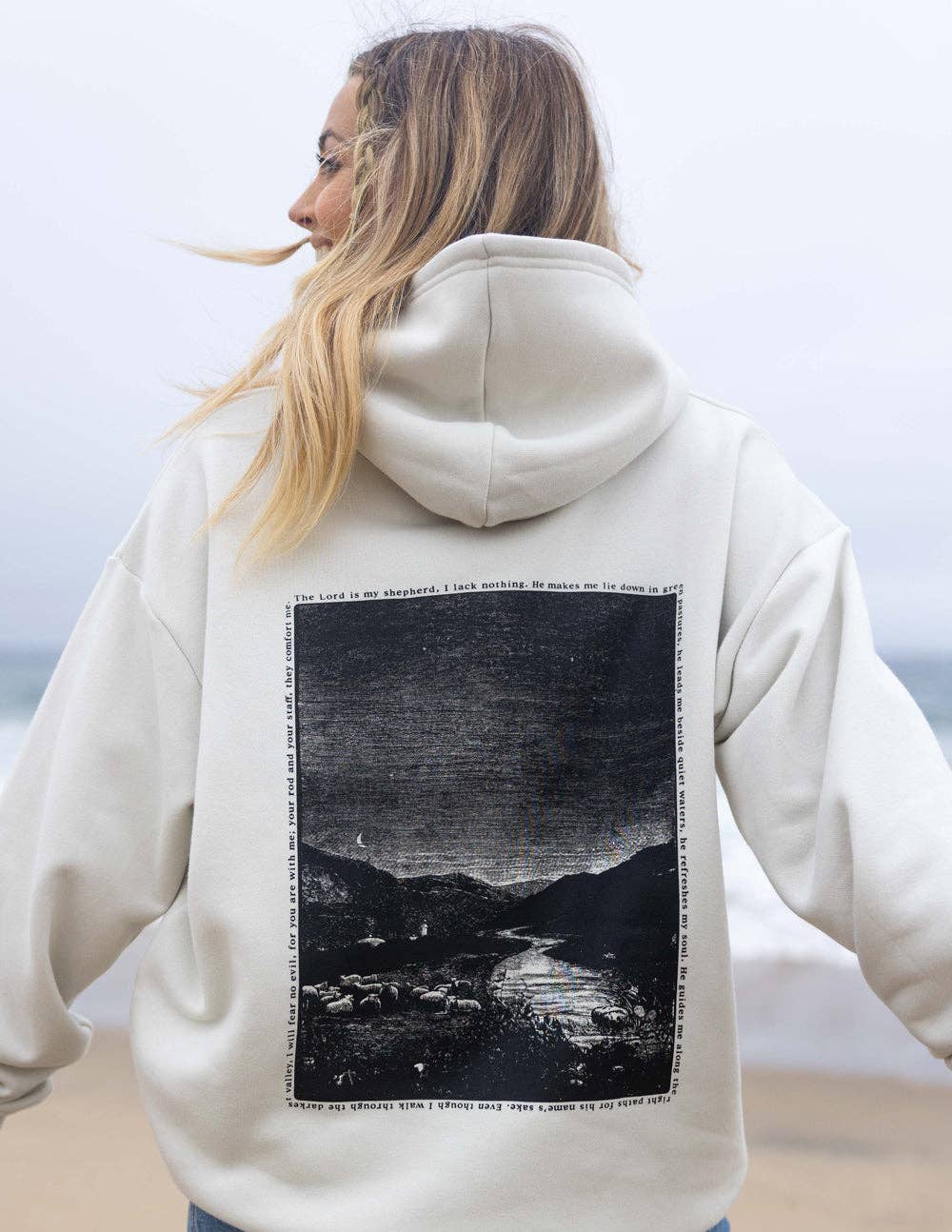 Elevated Faith – Engroshandel Hoodie – Kvinder – Psalm 23 Unisex hættetrøje0