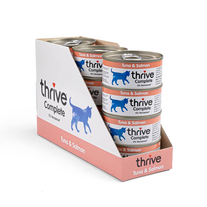 Finest Petfoods - Wholesale Pet Food - Cat - Thrive complete wet food Tuna with Salmon 12x75 gr.