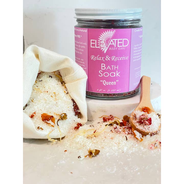 Taylor's Naturals - Wholesale Bath Soak/Milk - ELEVATED - Healing Bath SOAKS - Glass Jar3