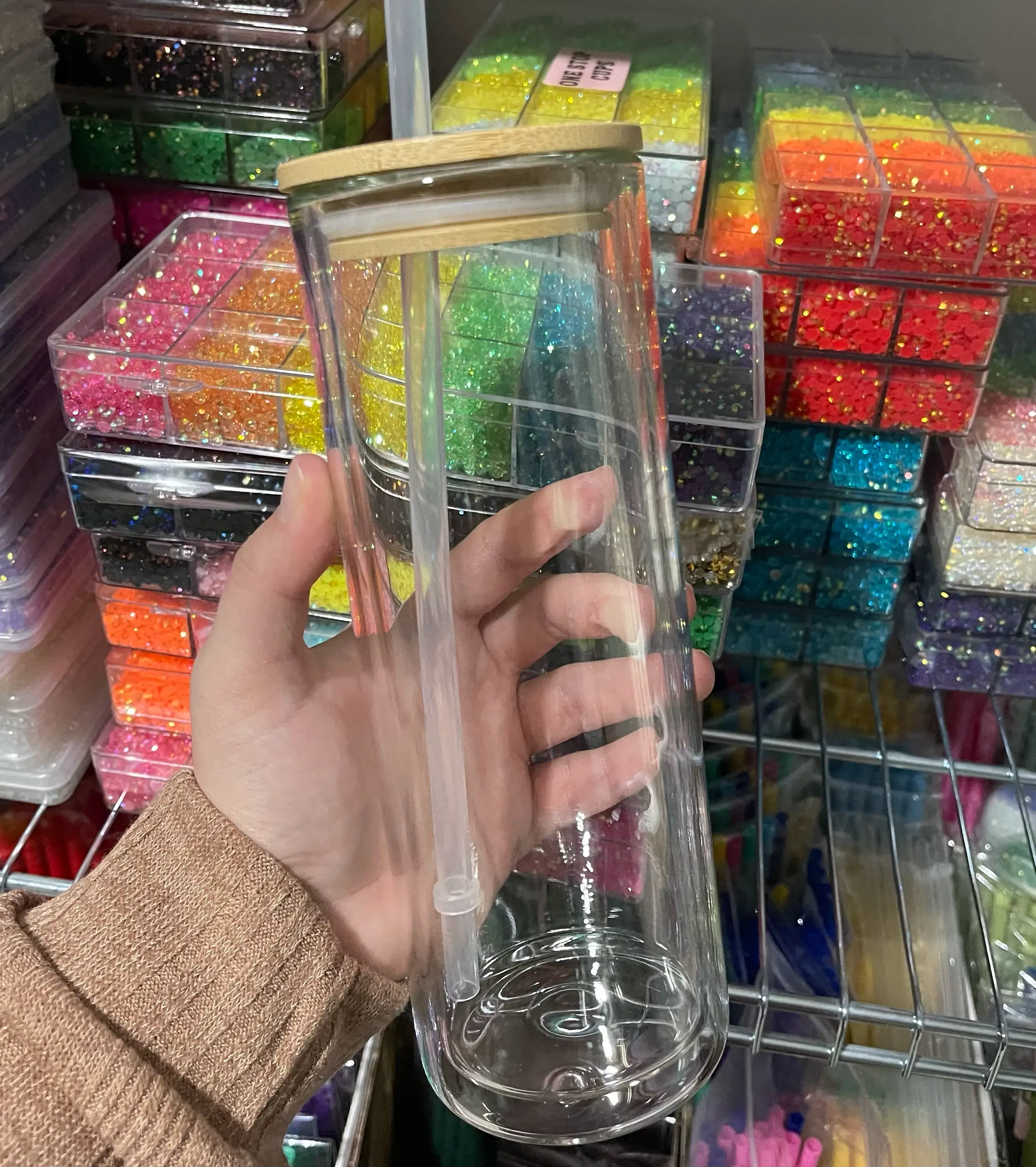 One Stop Cups - Wholesale Drinking Glass/Cup - Glass Can Double Wall Sublimation Cups2