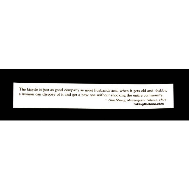 Microcosm Publishing & Distribution – wholesale Sticker – Sticker #321: Ann Strong Quote1