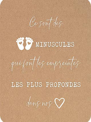 POSTKORT AFTRYK I VORES HJERTER for engroshandel hos Pépette Kacahuète