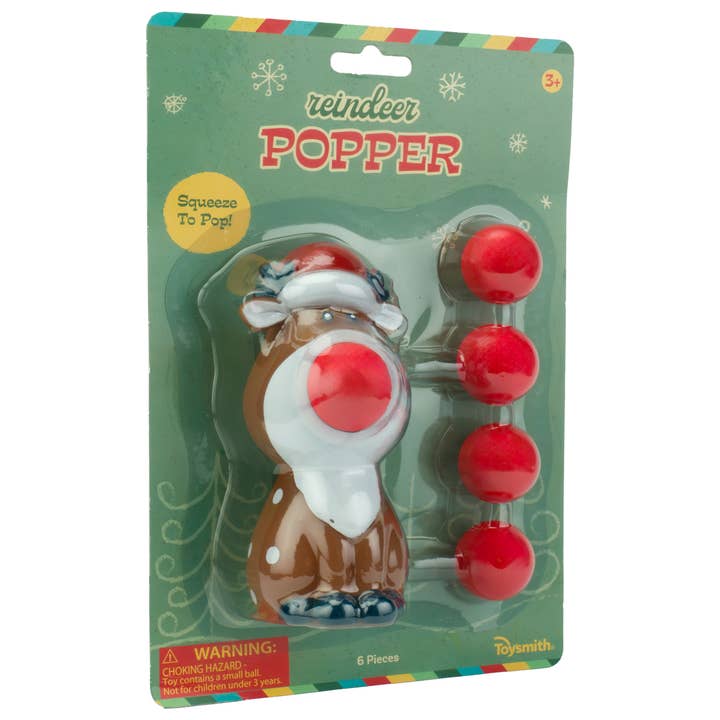 Toysmith - Wholesale Squishy Toy - Kids & Baby - Reindeer Ball Popper