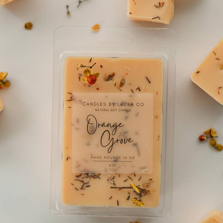 Orange Grove 6 oz Wax Melt for wholesale by Candles By Laura