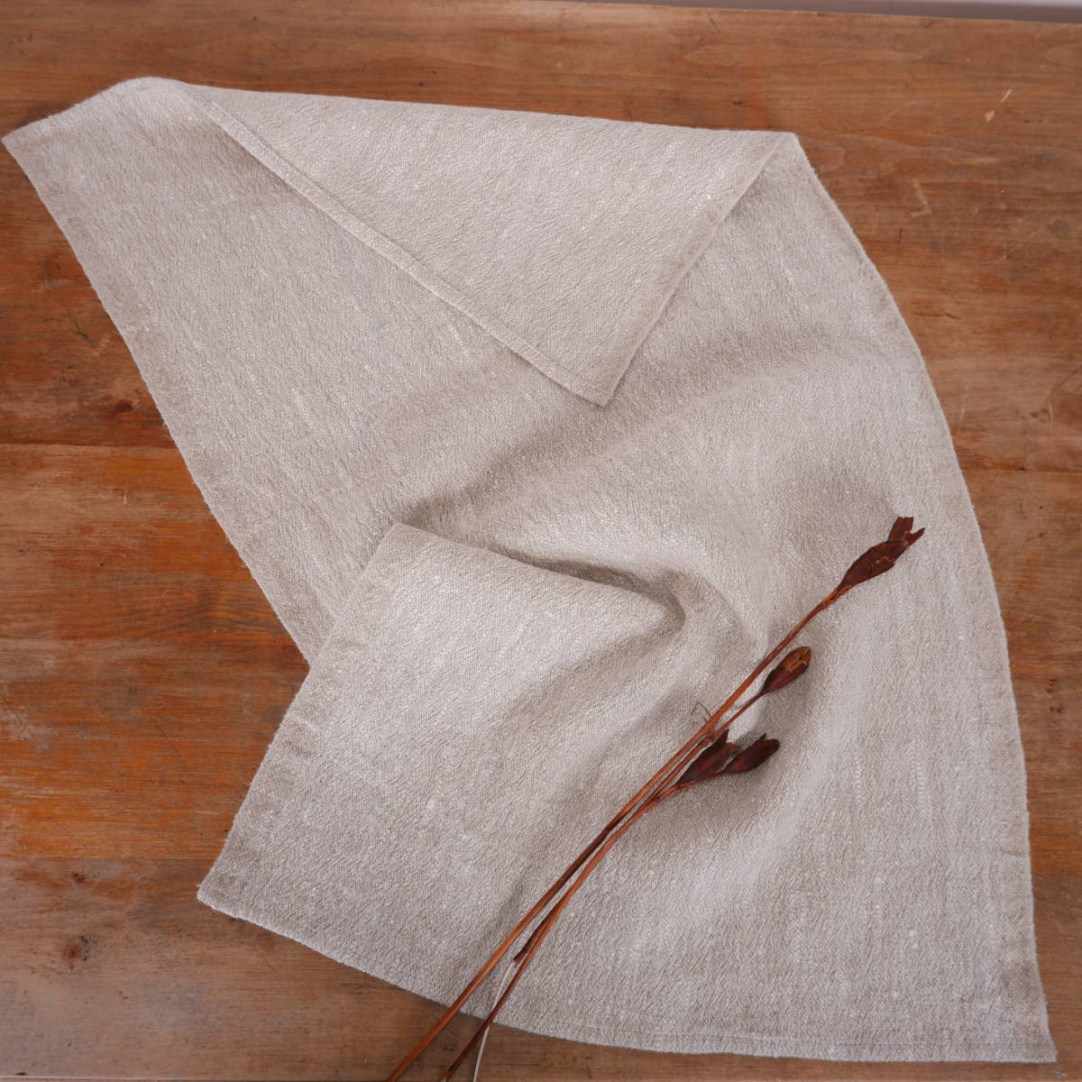 NorraVilla – Toalha de chá por atacado – Pano de Cozinha de Linho Toscana com Listras Pretas9